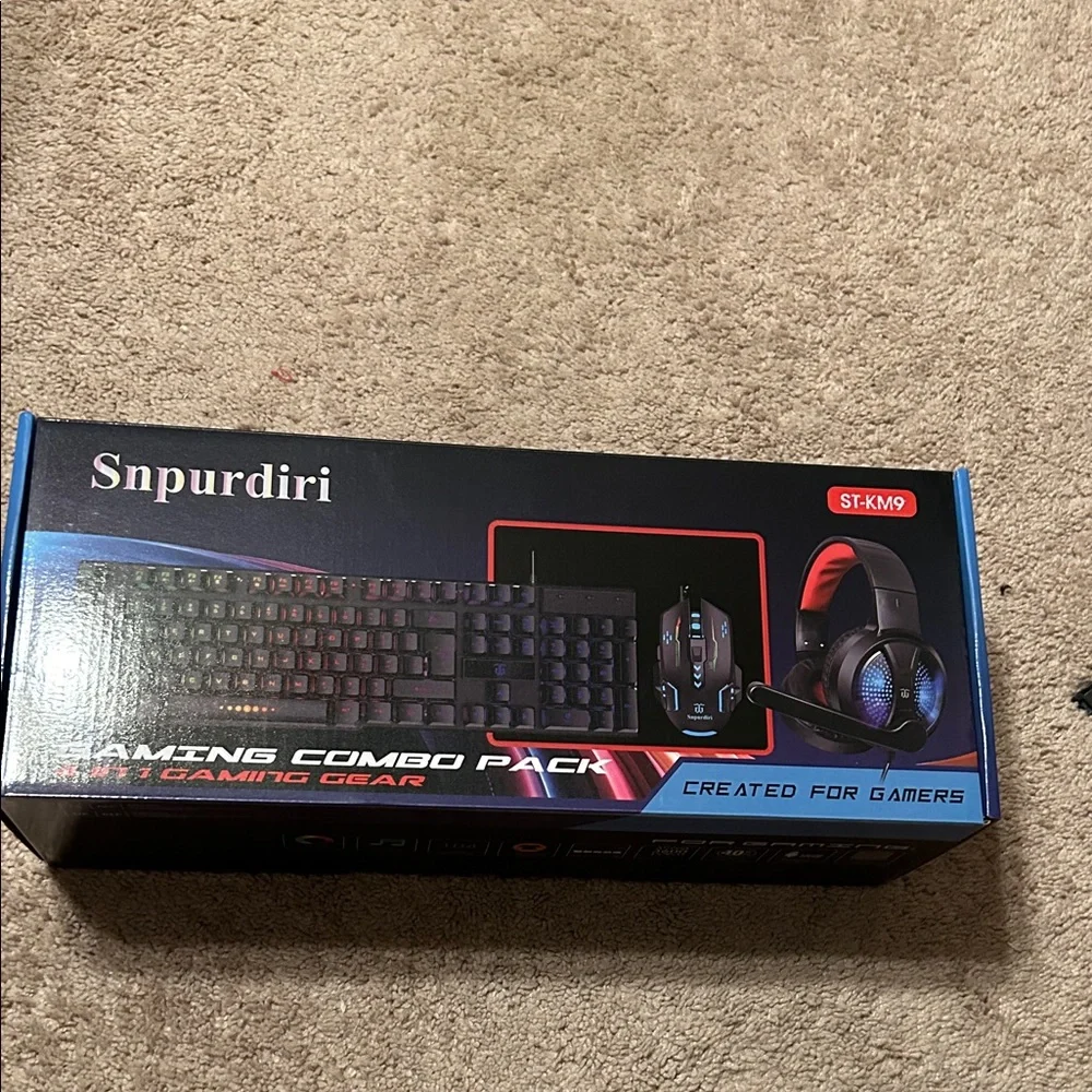 Gaming Keyboard and Headset Combo - Black